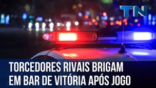 Torcedores rivais brigam em bar de vitória após jogo