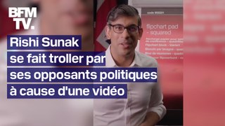 Rishi Sunak, le Premier ministre anglais, se fait troller par ses opposants politiques à cause d'une vidéo