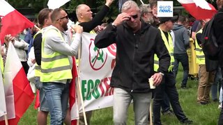 Low turnout at farmers demonstration ahead of EU vote