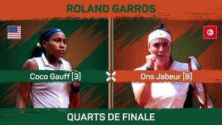 Roland-Garros - Gauff plus solide que Jabeur