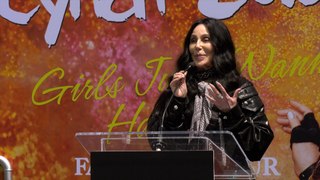 Cher speech at Cindy Lauper's hand and footprint ceremony at the world-famous TCL Chinese Theatre