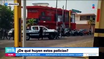 Policías de Veracruz huyen tras disparar por error contra dos mujeres