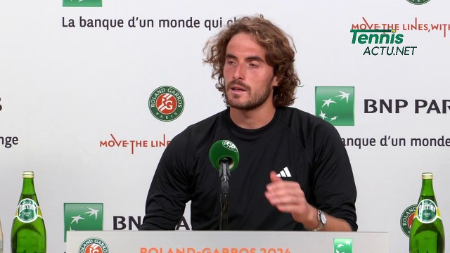 Tennis - Roland-Garros 2024 - Stefanos Tsitsipas : Carlos Alcaraz ? This kid is just too strong