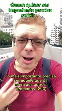 Quem quiser ser importante precisa servir