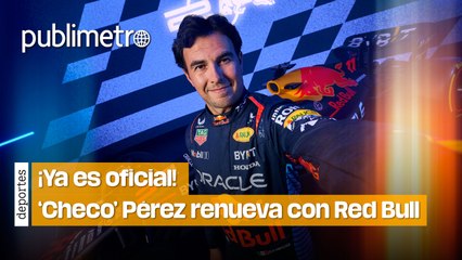 Checo Pérez RENUEVA con Red Bull tras conseguir anhelado contrato