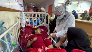 TRT ekibi Gazze'de Aksa Şehitleri Hastanesi'ne girdi