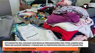 Estudiantes del colegio San Basilio organizarán una feria americana para recaudar fondos y financiar su participación en la Estudiantina