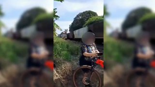 Trem atinge ciclista que posava para selfie perto de trilhos em Uberaba