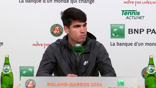 Tennis - Roland-Garros 2024 - Carlos Alcaraz : Jannik Sinner es el mejor jugador del mundo