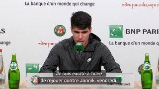 Roland-Garros - Alcaraz impatient pour Sinner et surpris par Djokovic