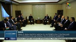 Siria e Irán, ratificaron su interés en continuar la cooperación bilateral