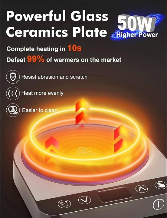 Coffee Mug Warmer - 50W Mug Warmer for Desk, Coffee Cup Warmer Fast Heating,# Best Gadgets in Amazon # If you want to buy, link in description