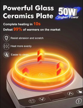 Coffee Mug Warmer - 50W Mug Warmer for Desk, Coffee Cup Warmer Fast Heating,# Best Gadgets in Amazon # If you want to buy, link in description