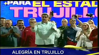 Trujillo se desborda de amor y alegría para recibir al Presidente Nicolás Maduro