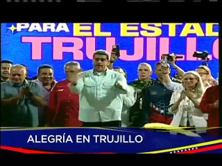 Trujillo se desborda de amor y alegría para recibir al Presidente Nicolás Maduro
