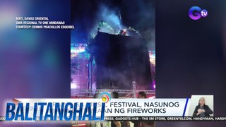 Trapal sa music festival, nasunog matapos tamaan ng fireworks | Balitanghali