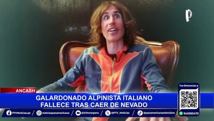 Muerte de alpinista italiano en nevado Cashan habría sido por los fuertes vientos, según experto