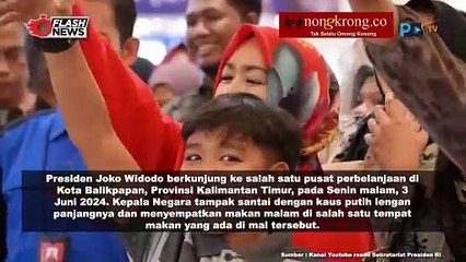 Jokowi Sambangi Mall di Balikpapan, Sapa dan Selfie dengan Masyarakat