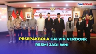Resmi Jadi WNI, Pesepakbola Calvin Verdonk Diambil Sumpah oleh Kakanwil Kemenkumham DKI Jakarta