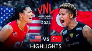 USA vs TURKIYE | Highlights | Women's VNL 2024