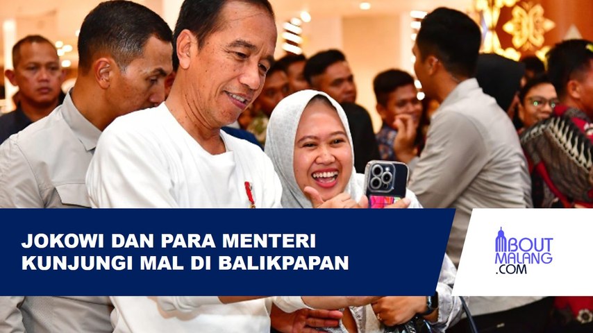 KUNJUNGI MAL DI BALIKPAPAN, JOKOWI JADI REBUTAN SELFIE