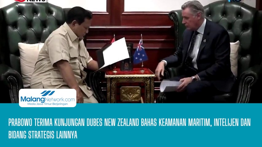 Prabowo Terima Kunjungan Dubes New Zealand Bahas Keamanan Maritim, Intelijen, dan Bidang Strategis Lainnya