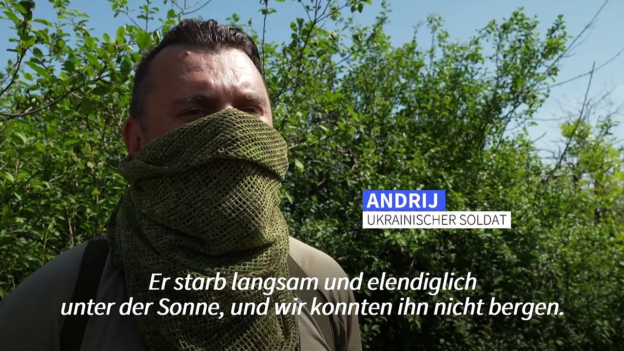 Ukrainer zeichnet gegen das Kriegs-Trauma