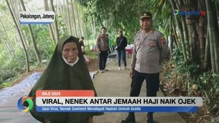 Viral! Nenek di Pekalongan Antar Jemaah Haji Naik Ojek