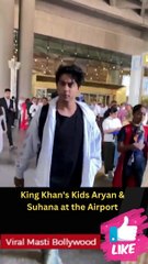 King Khan's Kids Aryan & Suhana at the Airport