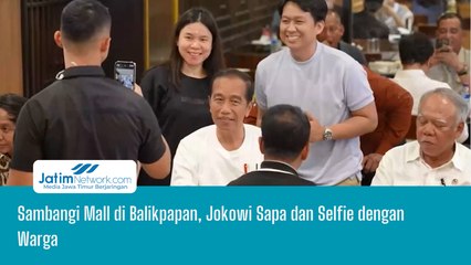 Sambangi Mall di Balikpapan, Jokowi Sapa dan Selfie dengan Warga