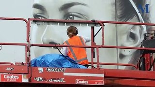 Wollongong mural of Caitlin Foord | June 5, 2024 | Illawarra Mercury