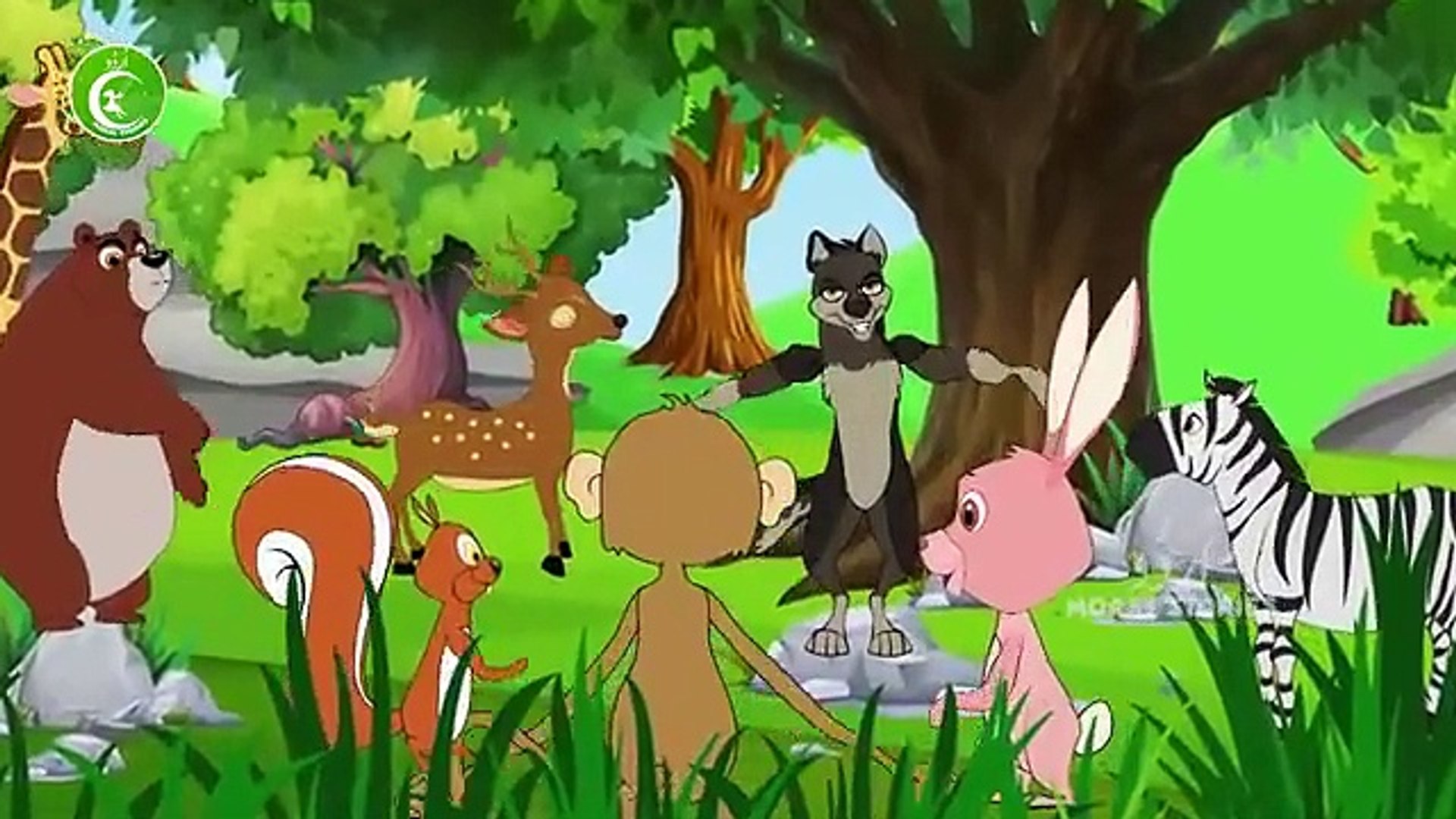 شیر اور خرگوش   Animated Urdu Moral Stories for Kids  Kids Urdu fairy Tales