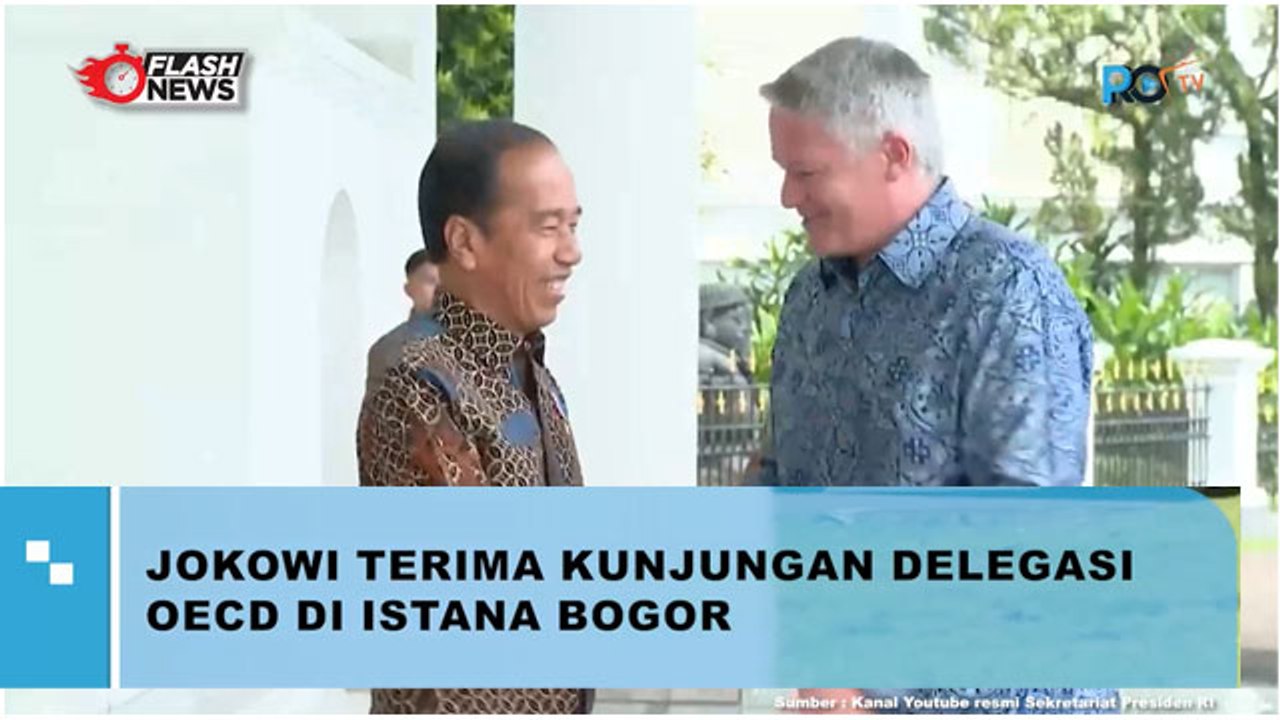 Presiden Jokowi Terima Kunjungan Delegasi OECD di Istana Bogor