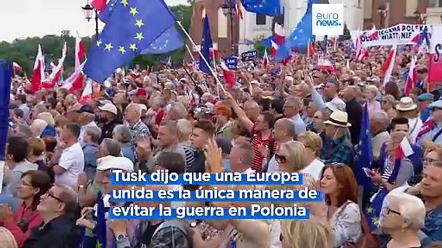Donald Tusk moviliza a los votantes para las elecciones europeas en Polonia