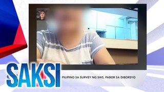 SAKSI Recap:5 sa 10 Pilipino sa survey ng SWS, pabor sa diborsyo (Originally aired on June 4, 2024 )