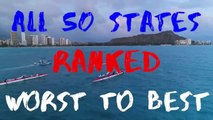 All 50 STATES in AMERICA Ranked WORST to BEST