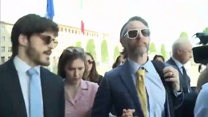 L'arrivo di Amanda Knox al tribunale di Firenze