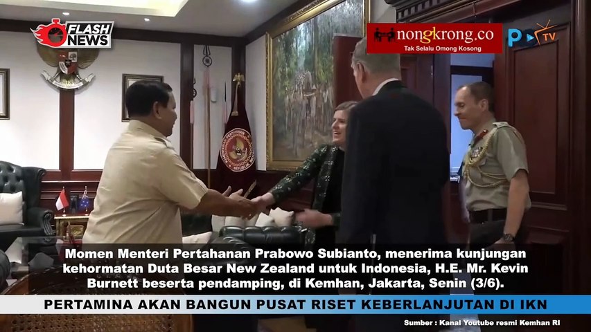 Prabowo Terima Kunjungan Dubes Selandia Baru