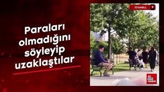 Maltepe'de yolcu ile taksi şoförü arasındaki tartışma kamerada