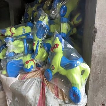 Amazing Recycling Process of Plastic Into Kids Toys | PVC Horse | Recycling Plastic