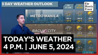 Today's Weather, 4 P.M. | June 5, 2024