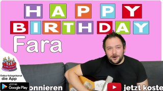 Happy Birthday, Fara! Geburtstagsgrüße an Fara
