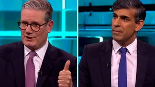 Watch key moments from Sunak and Starmer’s first TV debate