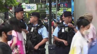 Demonstrators in London mark 35th anniversary of Tiananmen Square massacre