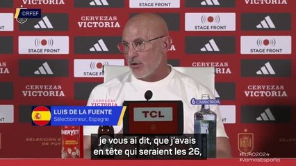 Download Video: Espagne - De La Fuente connait déjà les 26 joueurs qui iront à l'Euro