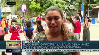 El gobierno de Nicaragua prioriza salud de niños y niñas