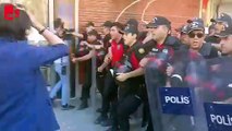 Yürüyüş ikinci kez polis tarafından ablukaya alındı