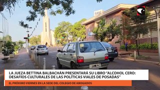 La jueza Bettina Balbachán presentará su libro “Alcohol cero Desafíos culturales de las políticas viales de Posadas”