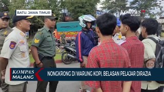 Asyik Nongkrong di Warung Kopi, Belasan Pelajar Terjaring Razia