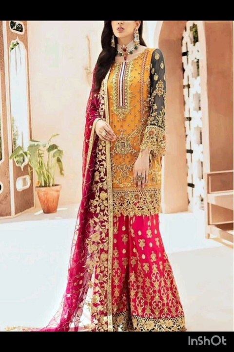 Embroidede wedding frocks